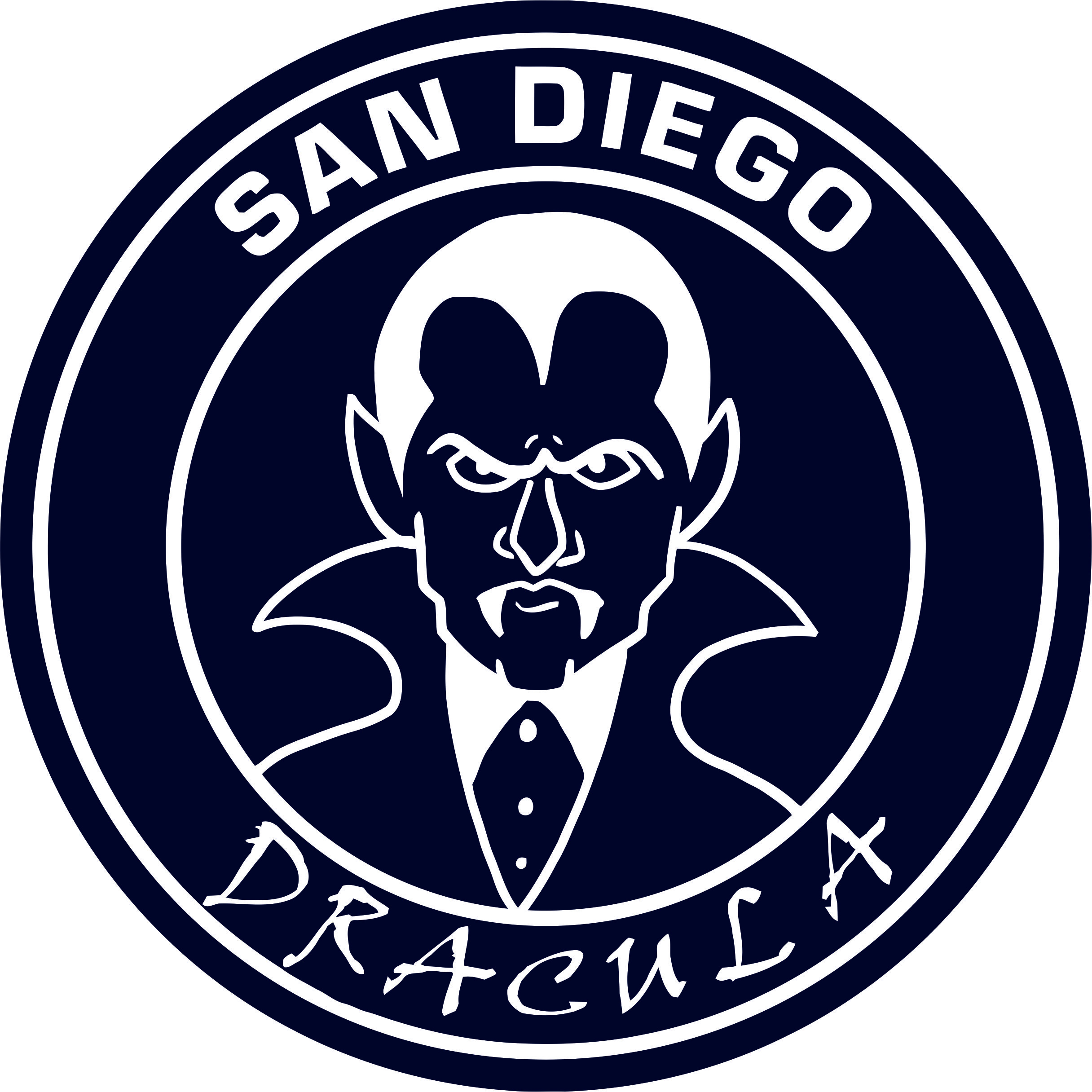 San Diego Padres Dracula Logo fabric transfer